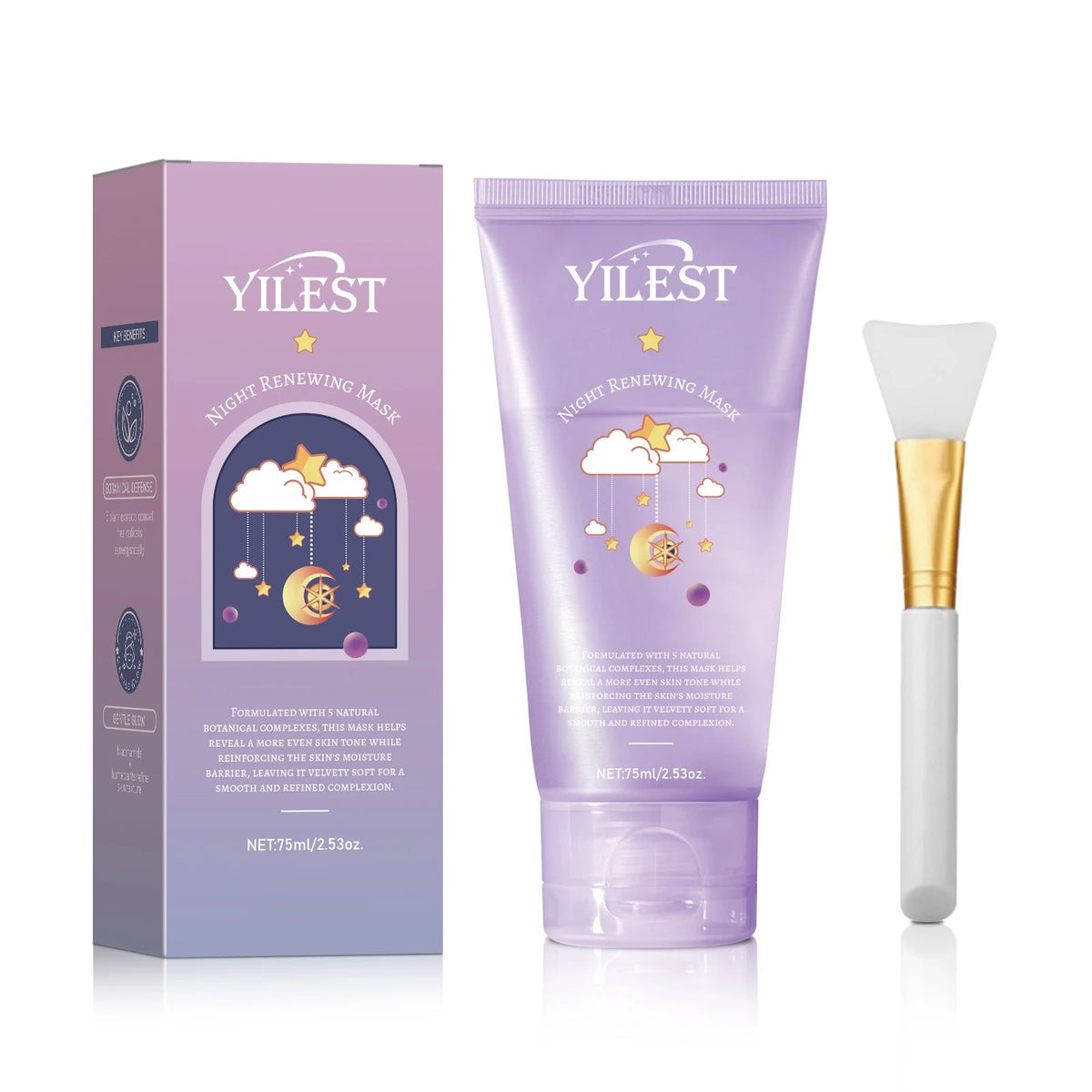 Kojic Acid Turmeric Night Wrapping Facial Mask Hydrating Moisturizing Brightening Peel-off Mask Improve Dullness Oil Control