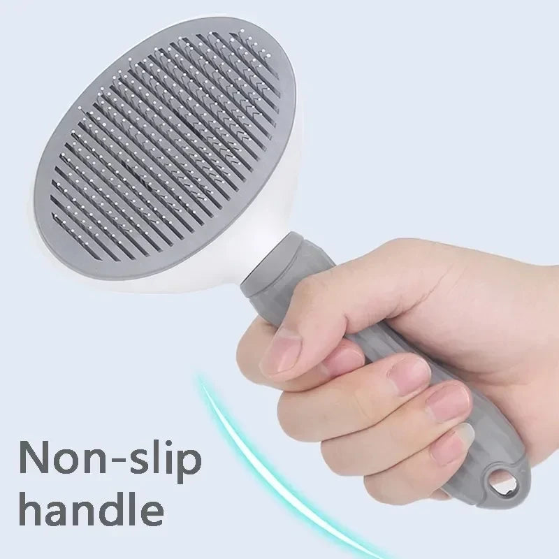 Velora Glow Self-Cleaning Pet Grooming Brush – Dog & Cat Hair Remover