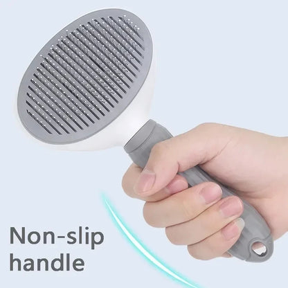 Velora Glow Self-Cleaning Pet Grooming Brush – Dog & Cat Hair Remover