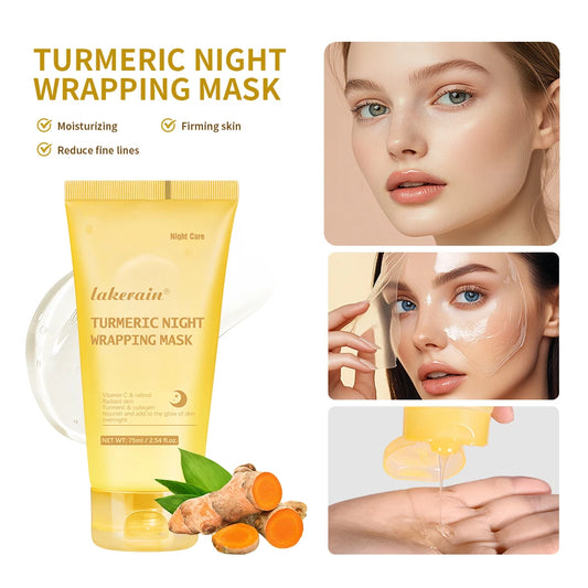 Overnight Wrapping Peel Off Mask Kojic Acid Turmeric Nourishes Hydrolyzed Collagen