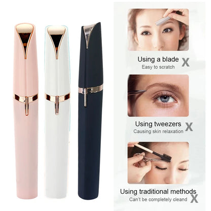 Electric Eyebrow Trimming Tool For Beginners Automatic Electric Eyebrow Trimmer Nose Hair Shaving Brush Scraper