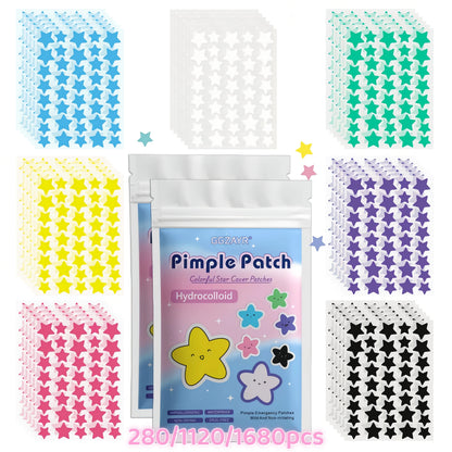 Star Pimple Patches – 280 Colourful Hydrocolloid Spot Covers