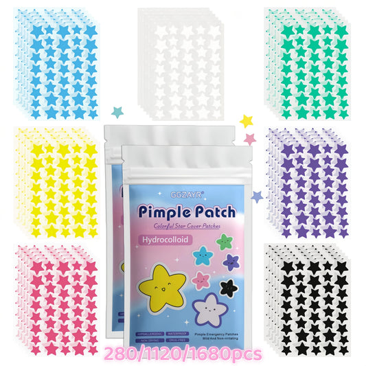 Star Pimple Patches – 280 Colourful Hydrocolloid Spot Covers