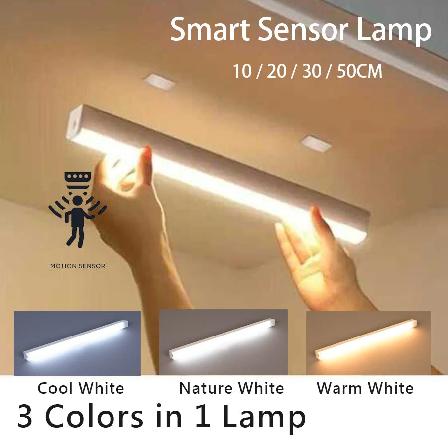 Velora Glow Motion Sensor LED Night Light – Rechargeable Cordless Cabinet & Kitchen Lamp