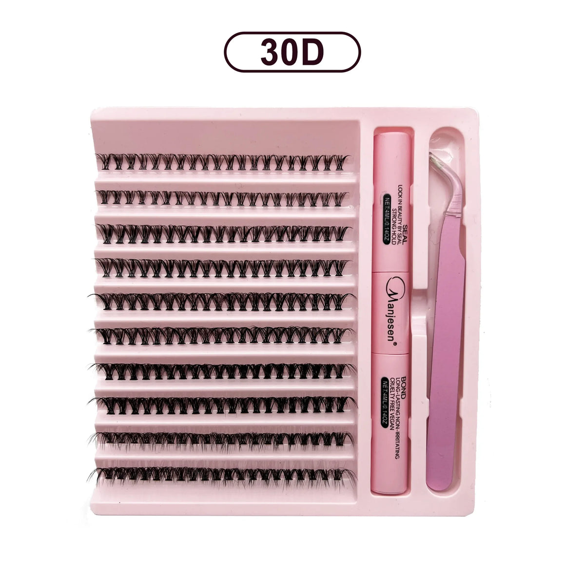Natural 30D lash cluster kit