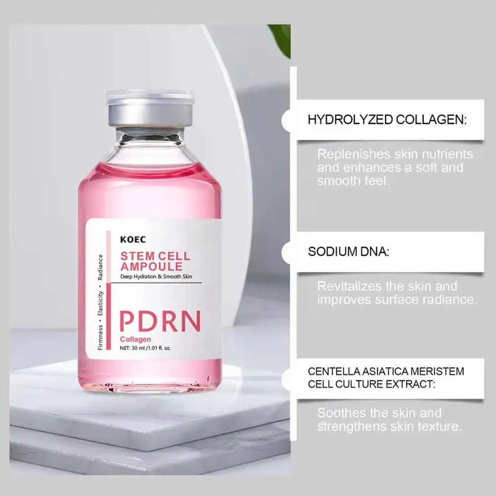 PDRN Salmon DNA Ampoule Face Serum Brightening Facial Skin Care 30ml