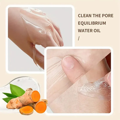Kojic Acid Turmeric Overnight Peel Off Mask 100ml Hydrolyzed Collagen Brightening Skin Firming Korean Facial Treatment
