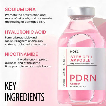 PDRN Salmon DNA Ampoule Face Serum Brightening Facial Skin Care 30ml