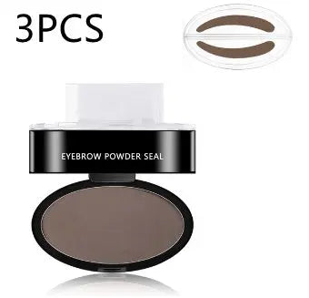 eyebrow powder stamp and stencil kit