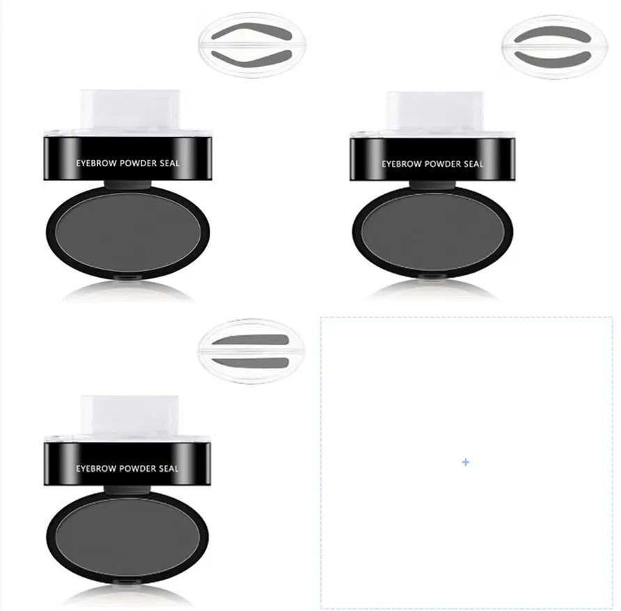 eyebrow powder stamp and stencil kit
