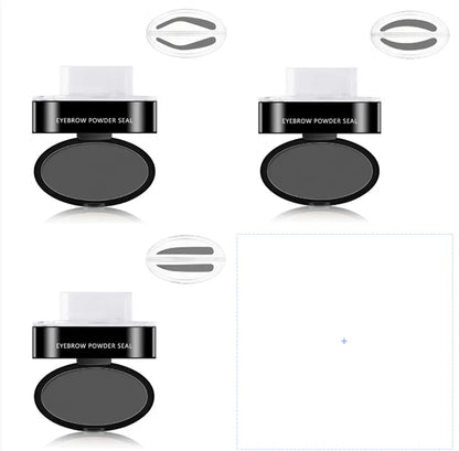 eyebrow powder stamp and stencil kit
