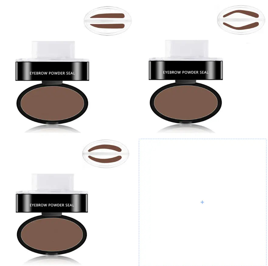 eyebrow powder stamp and stencil kit