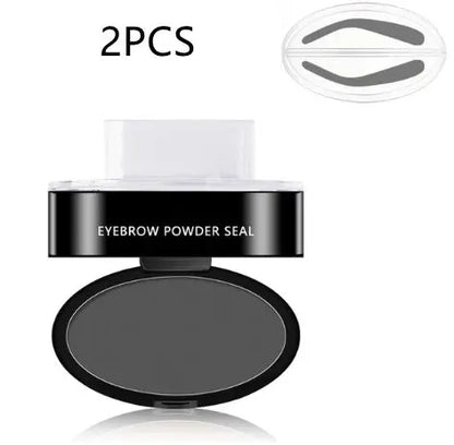 eyebrow powder stamp and stencil kit