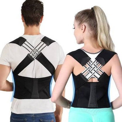 Velora Glow Adjustable Posture Corrector – Back Support Strap & Shoulder Brace